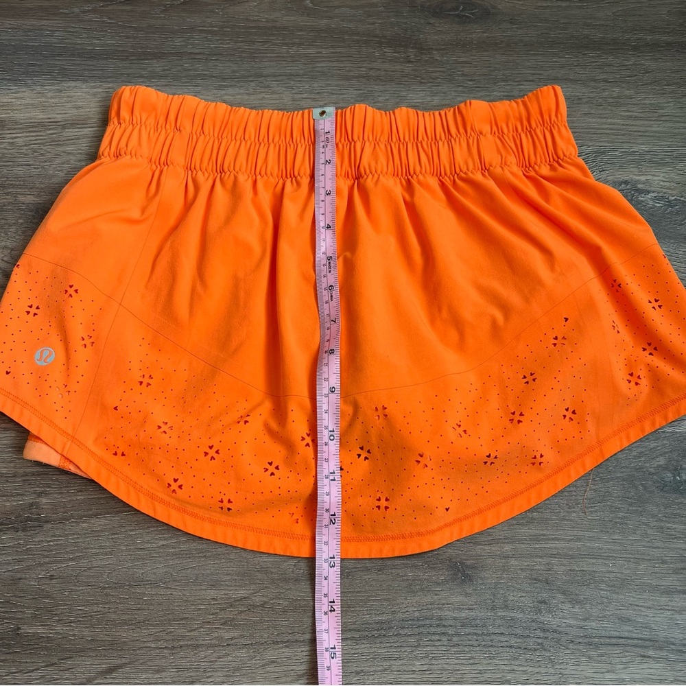 Lululemon Bright Orange Athletic Skirt - Picture 7 of 8